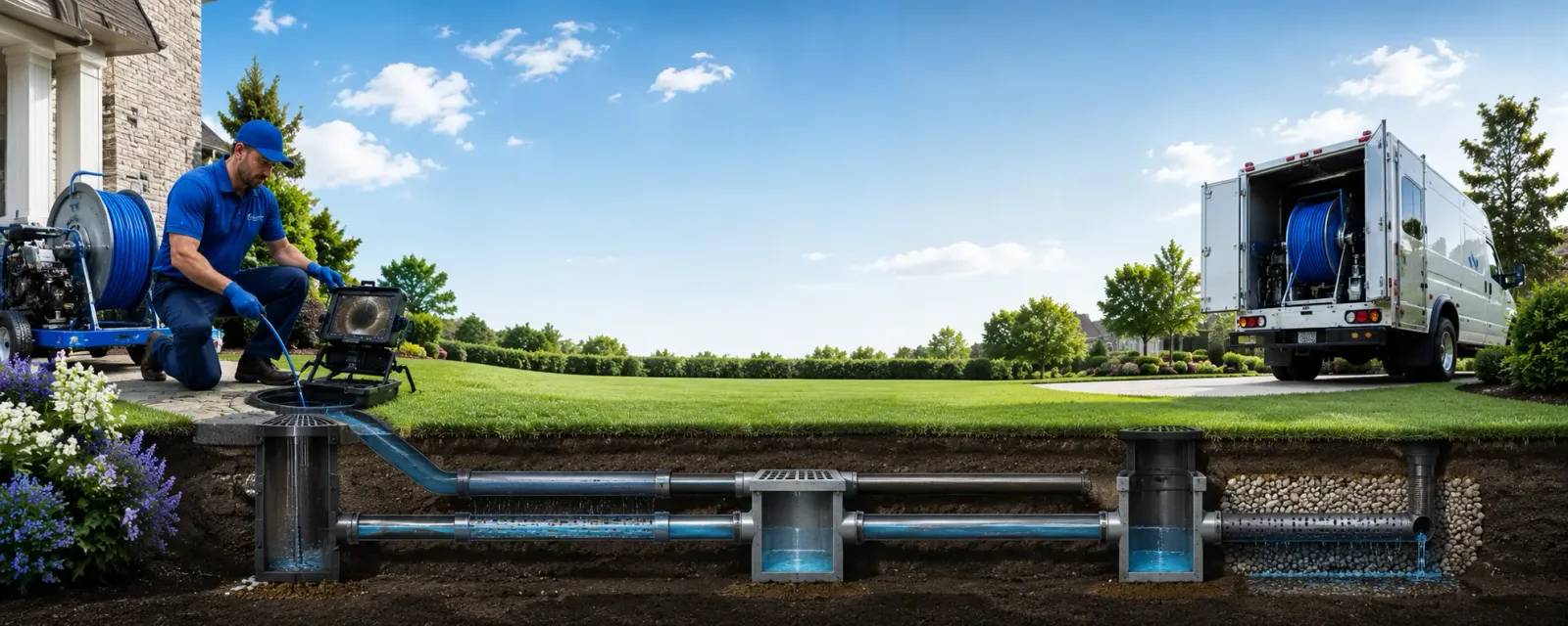 Outdoor drain cleaning information for Greene, ME